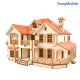 Youngmodeler YM637 Wooden Miniature Model Construction Kit, Garden House C