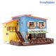 Youngmodeler YM659 Wooden Assembly Kit, Hobby, Miniature Model, Cafe in House