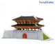 Youngmodeler YM301 Construction Kit, Desktop Miniature Model, Sungnyemun Gate