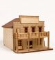 Youngmodeler YM624 Wooden Construction Miniature Model Kit Western Saloon