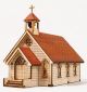 Youngmodeler YM626 Wooden Miniature Model, Construction Kit, Western Church