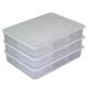 [ Silicook ] Fridge Food storage containers - Flat XL with partition, 3set