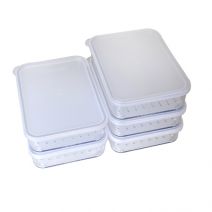 [ Silicook ] Fridge Food storage containers - Flat Medium set, 5pcs