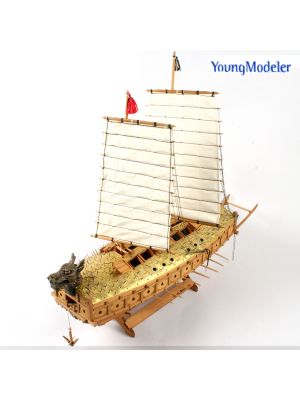Youngmodeler YM003 Wood Assembly Kit, Desktop Miniature Model, Turtle Ship 1/100