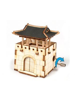 Youngmodeler YM86216 Desktop Wooden Construction Model Kit, Orgel Castle Gate