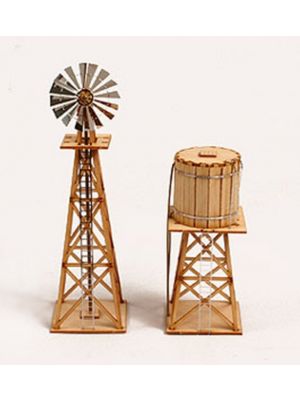 Youngmodeler YM628 Western Windmill Set, Construction Model, Miniature, Hobby