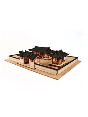 Youngmodeler YM652 Assembly Wooden Model Kit, Miniature, Korean-style House Set