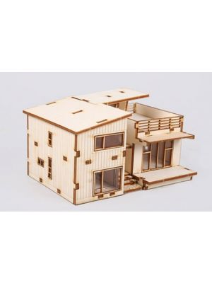 Youngmodeler YM655 Wooden Assembly Kit, Hobby, Miniature Model, Modern House