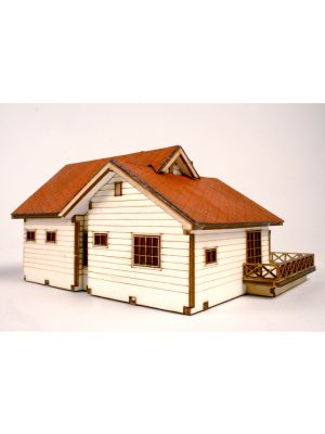 Youngmodeler YM635 Assembly Wooden Model Kit, Garden House B with Large Loft