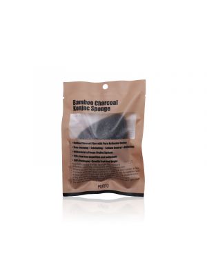 [PURITO] Bamboo Charcoal Konjac Sponge 1pcs