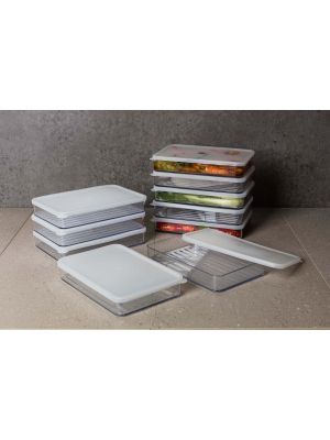 [ Silicook ] Fridge Food Storage - Flat Large Tray set, 11pcs