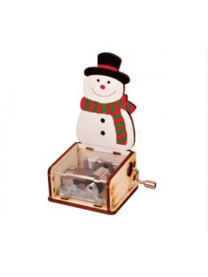 Youngmodeler YM86222 Desktop Wooden Miniature Model Kit Orgel Christmas Snowman