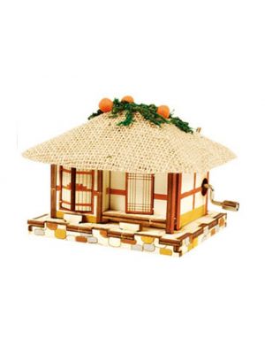 Youngmodeler YM86211 Desktop Wooden Model Hobby Kit Orgel Thatched-Roof House
