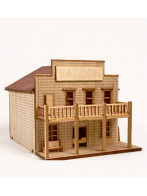 Youngmodeler YM624 Wooden Construction Miniature Model Kit Western Saloon