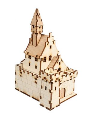 Youngmodeler YM656 Wooden Assembly Kit, Hobby, Miniature Model, European Castle