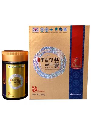 [Hucode] Korean Red Ginseng 6 years Gold Extract,Saponin, Panax,240 gram