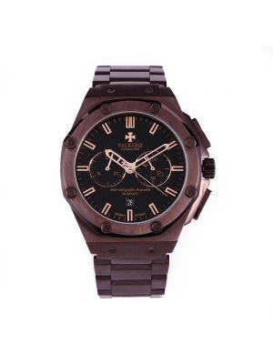 [VALKYRIE] DAS CHRONO OCTAGON (COFFEE BRONZE), Brand Luxury Wrist Watch for Men