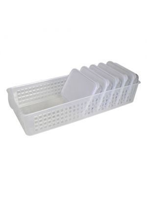 Silicook A set of Fridge Food Storage - Flat M(5p) + Med Tray